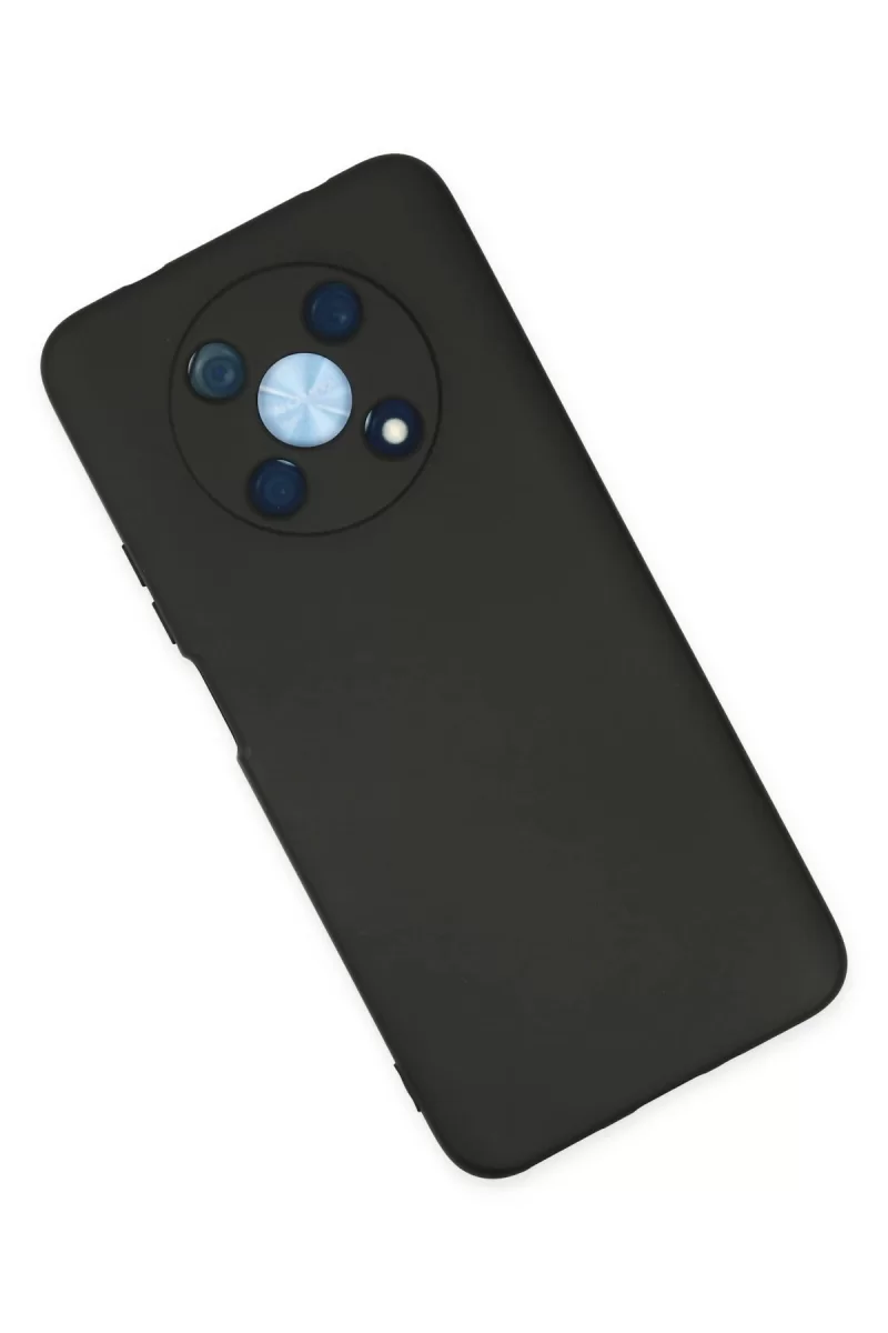 Newface Huawei Nova Y90 Kılıf Nano içi Kadife Silikon - Siyah
