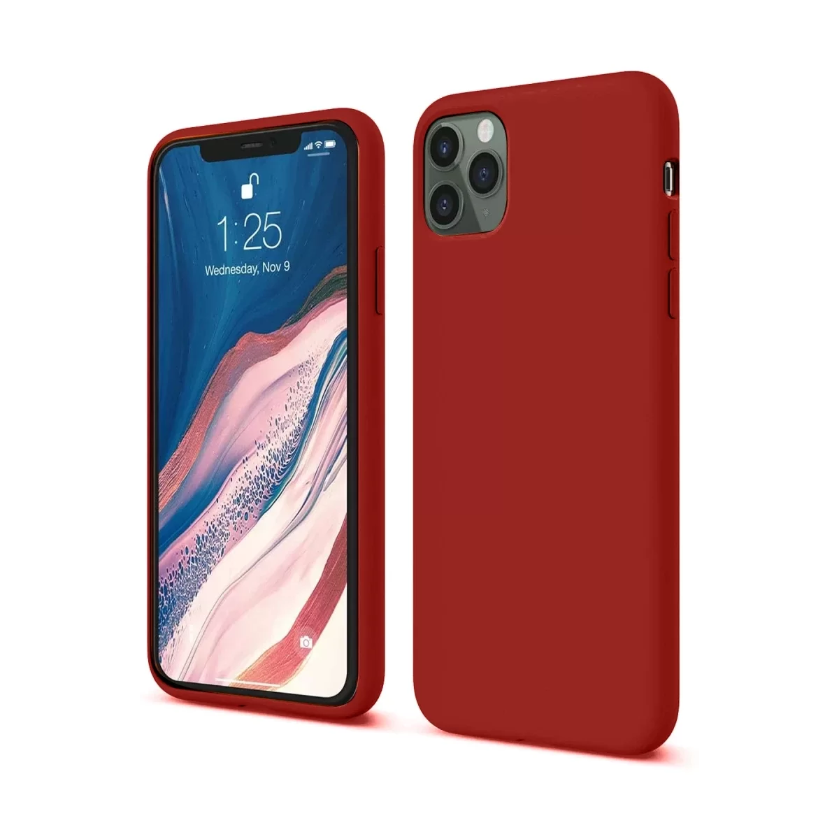 Newface Apple iPhone 11 Pro Kılıf First Silikon - Bordo