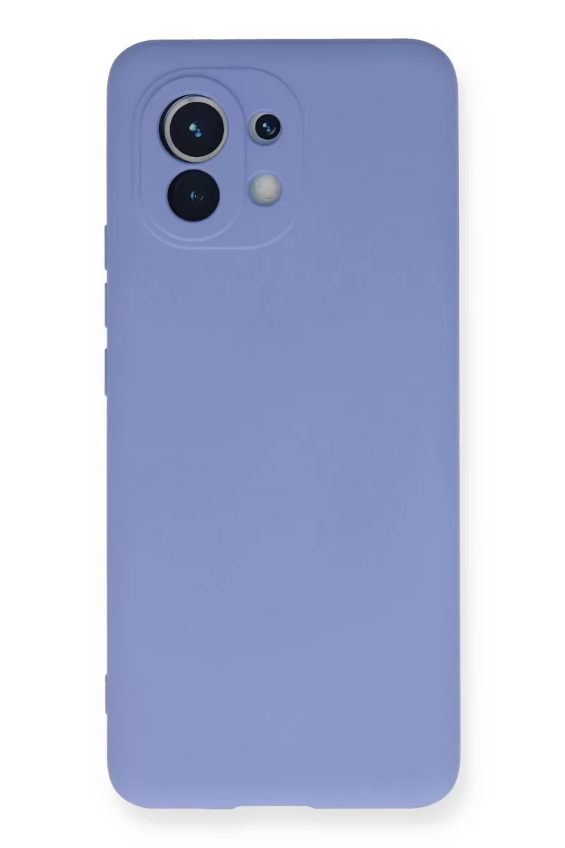 Newface Xiaomi Mi 11 Kılıf Nano içi Kadife Silikon - Lila