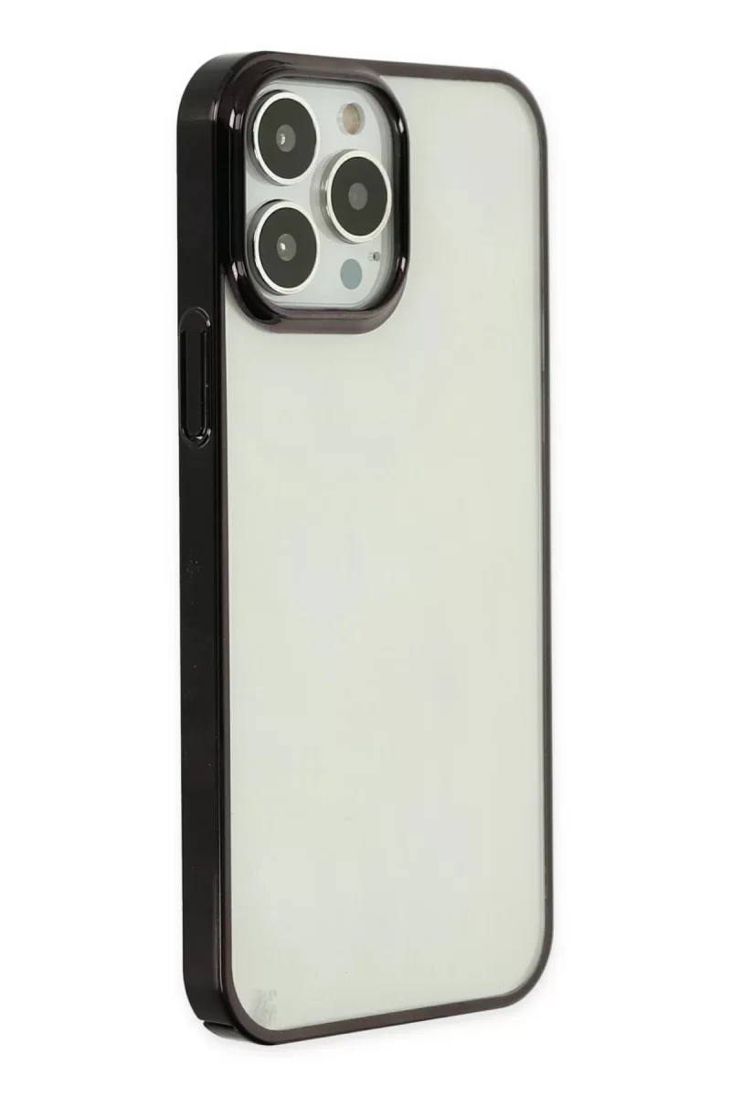 Newface Apple iPhone 14 Pro Max Kılıf Element Silikon - Siyah