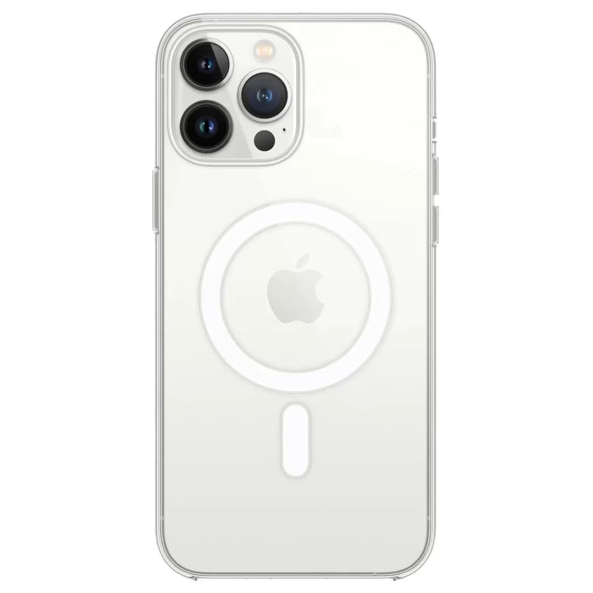 Newface Apple iPhone 14 Pro Max Kılıf Magneticsafe Şeffaf Silikon - Şeffaf