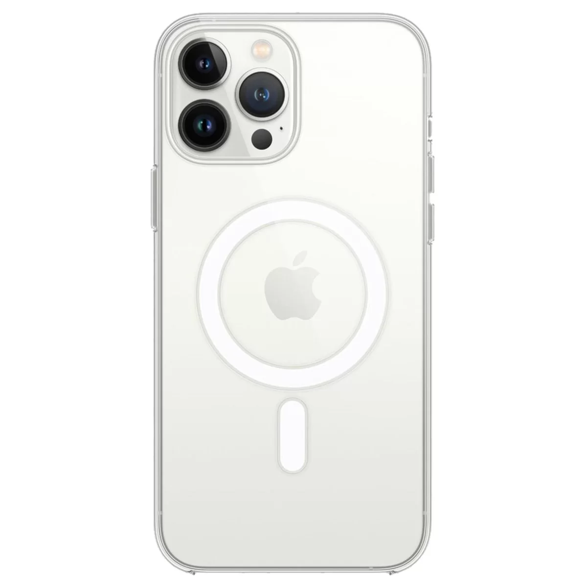 Newface Apple iPhone 14 Pro Max Kılıf Magneticsafe Şeffaf Silikon - Şeffaf