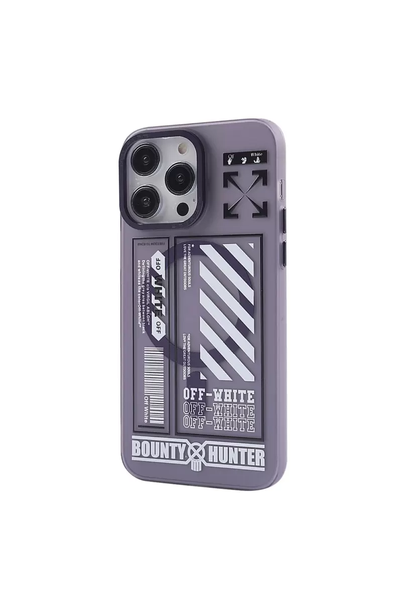 Newface Apple iPhone 14 Pro Kılıf Apollo Magneticsafe Desenli Kapak - Apollo Mor - 1