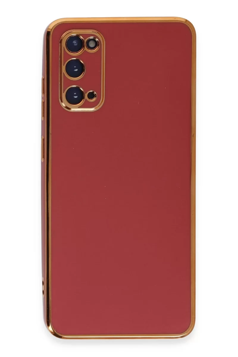 Newface Samsung Galaxy S20 Kılıf Volet Silikon - Kırmızı