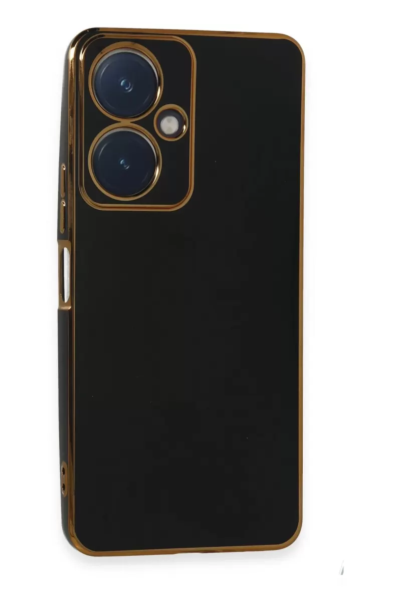 Newface Vivo Y27 Kılıf Volet Silikon - Siyah