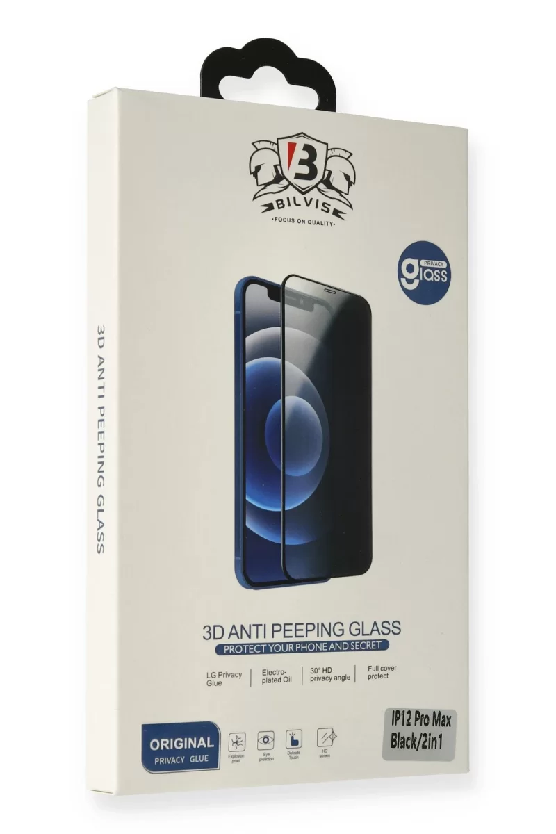 Newface Apple iPhone 12 Pro Max Bilvis Hayalet Cam Ekran Koruyucu