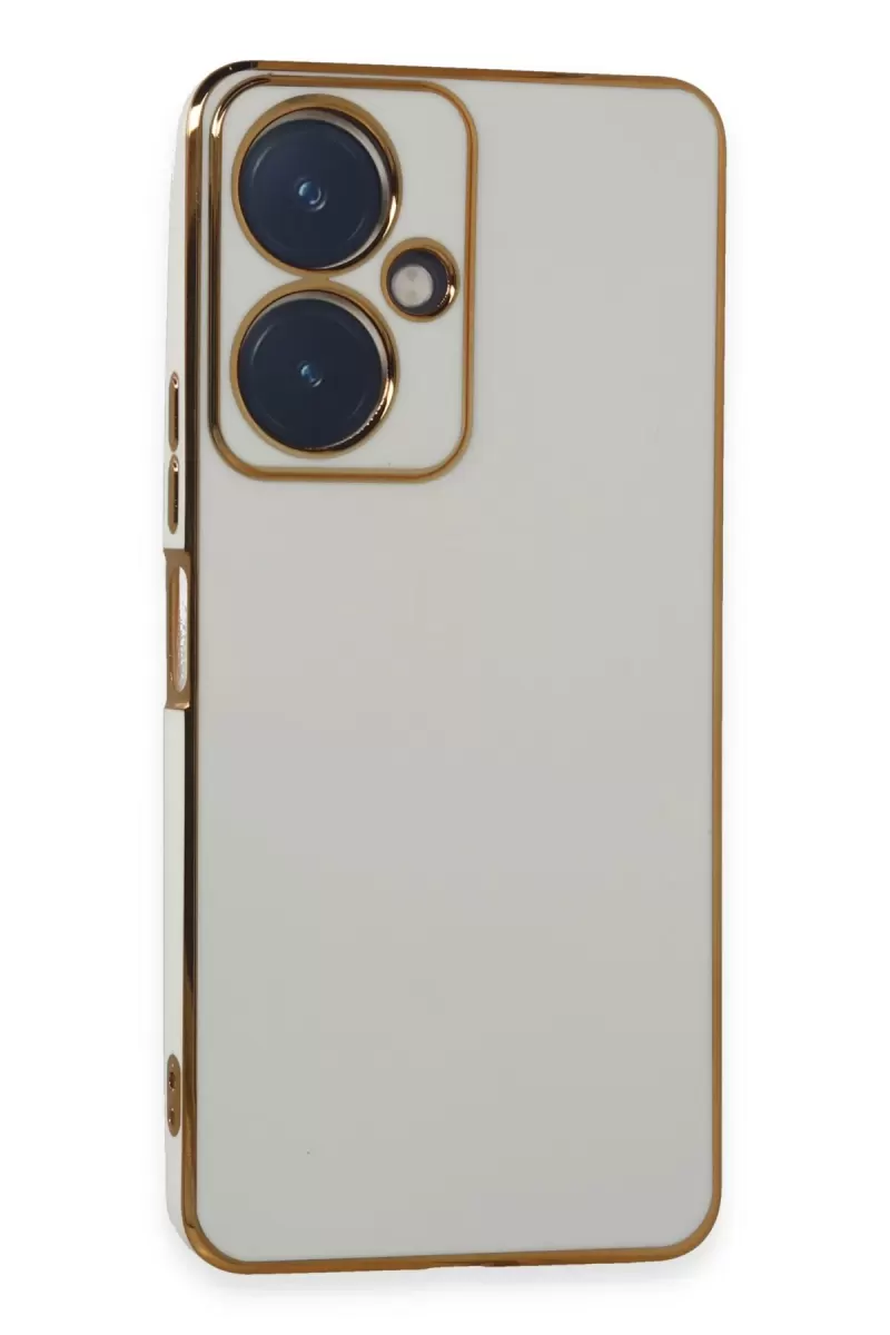 Newface Vivo Y27 Kılıf Volet Silikon - Beyaz