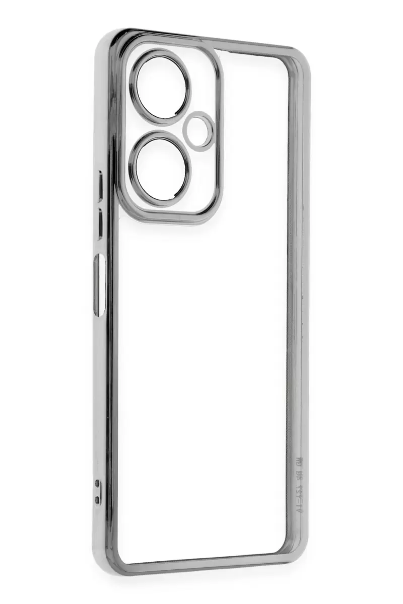 Newface Vivo Y27 Kılıf Razer Lensli Silikon - Gümüş