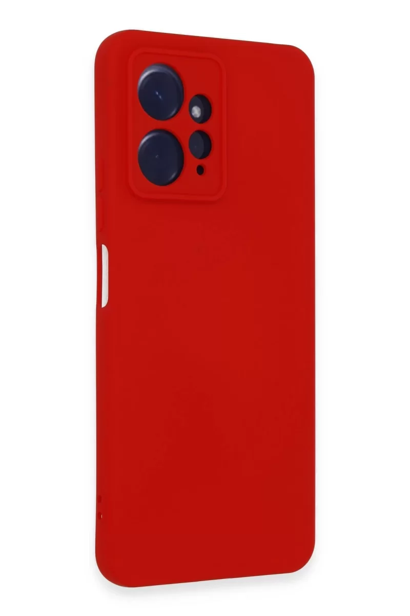 Newface Xiaomi Redmi Note 12 4G Kılıf Nano içi Kadife Silikon - Kırmızı