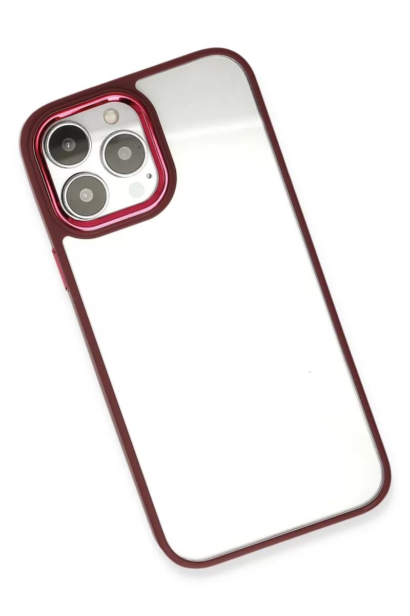 Newface Apple iPhone 13 Pro Max Kılıf Dora Kapak - Kırmızı