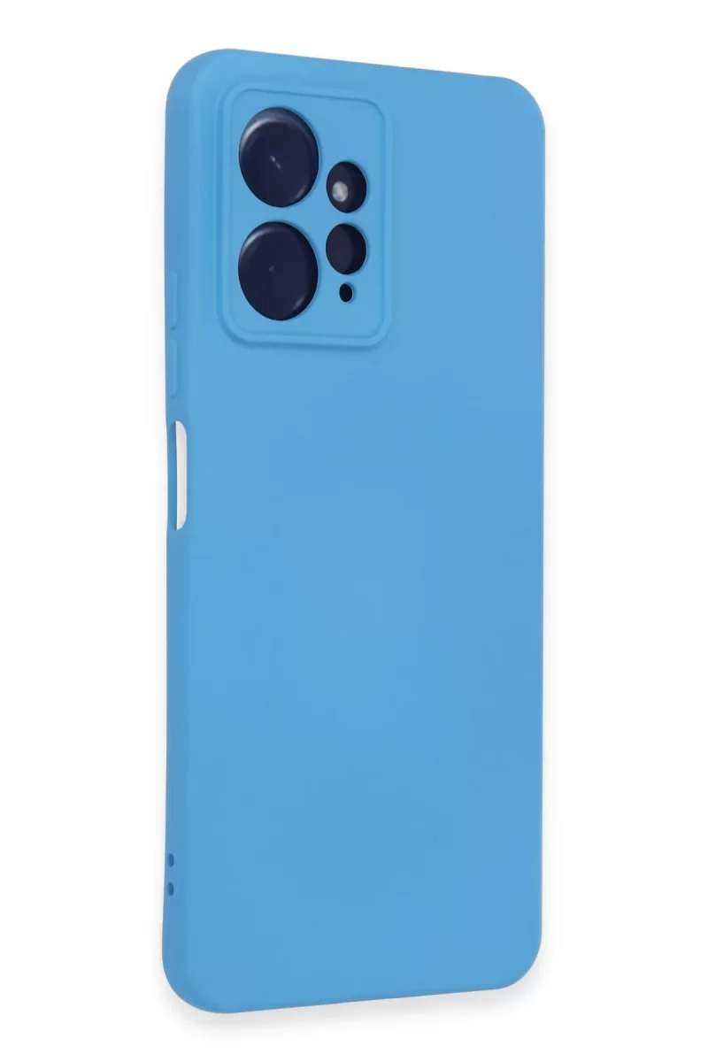 Newface Xiaomi Redmi Note 12 4G Kılıf Nano içi Kadife Silikon - Mavi