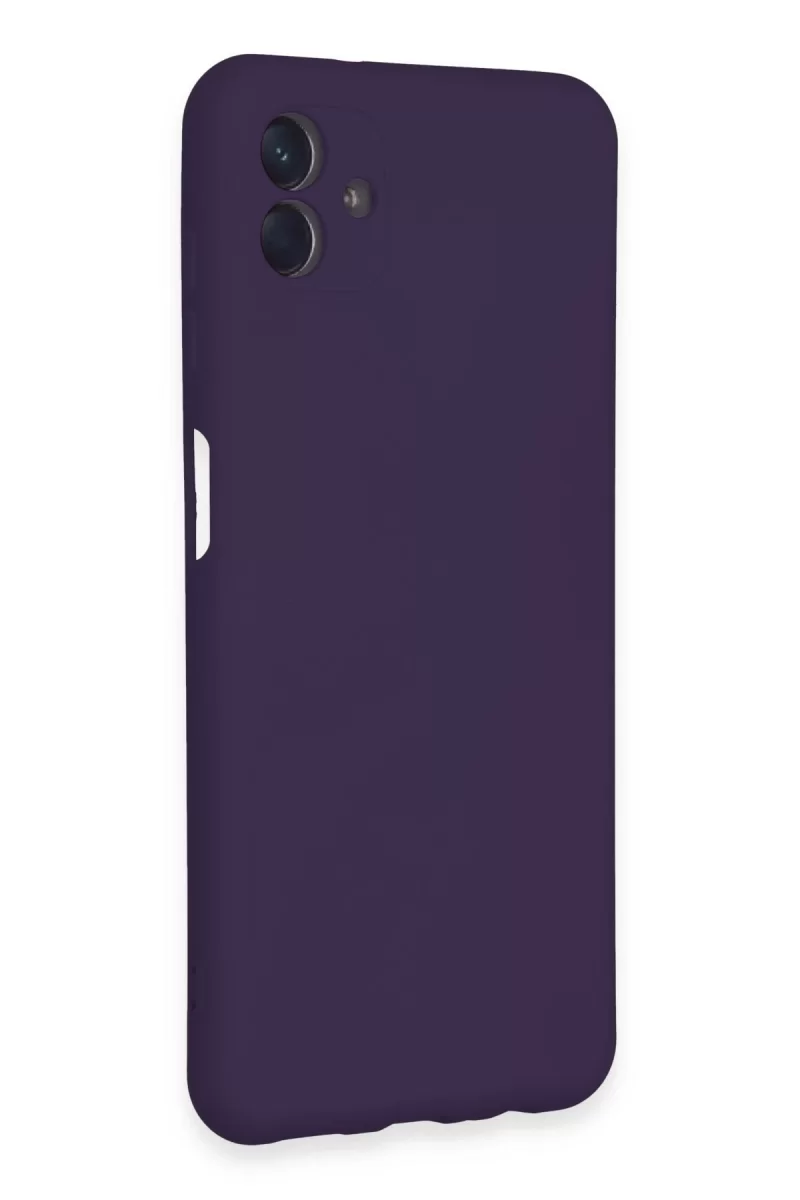 Newface Samsung Galaxy A04E Kılıf Nano içi Kadife Silikon - Mor