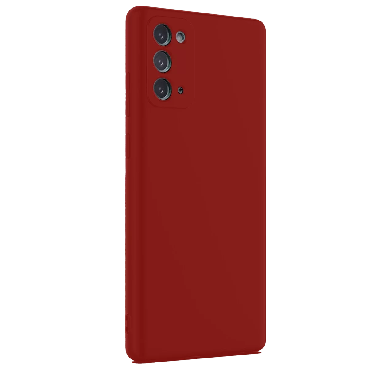 Newface Samsung Galaxy Note 20 Kılıf First Silikon - Bordo