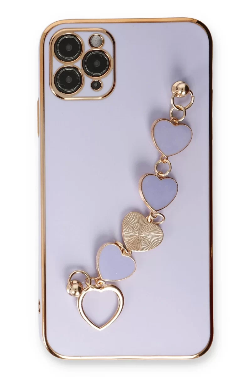 Newface Apple iPhone 11 Pro Max Kılıf Esila Silikon - Lila