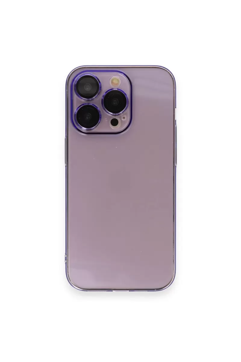 Newface Apple iPhone 13 Pro Kılıf Armada Lensli Kapak - Lila
