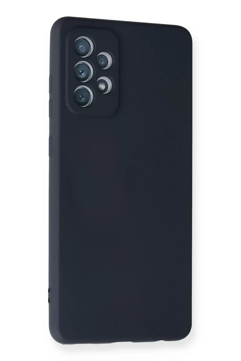 Newface Samsung Galaxy A72 Kılıf Nano içi Kadife Silikon - Lacivert