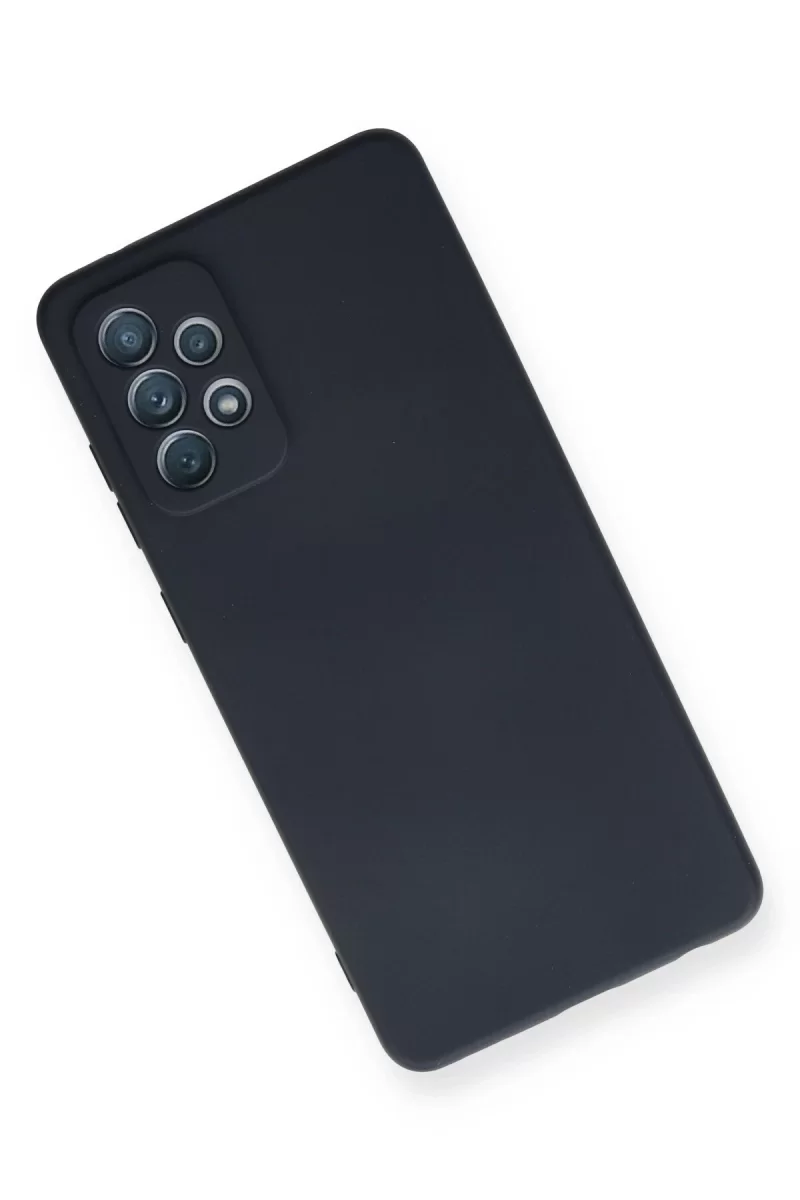 Newface Samsung Galaxy A72 Kılıf Nano içi Kadife Silikon - Lacivert
