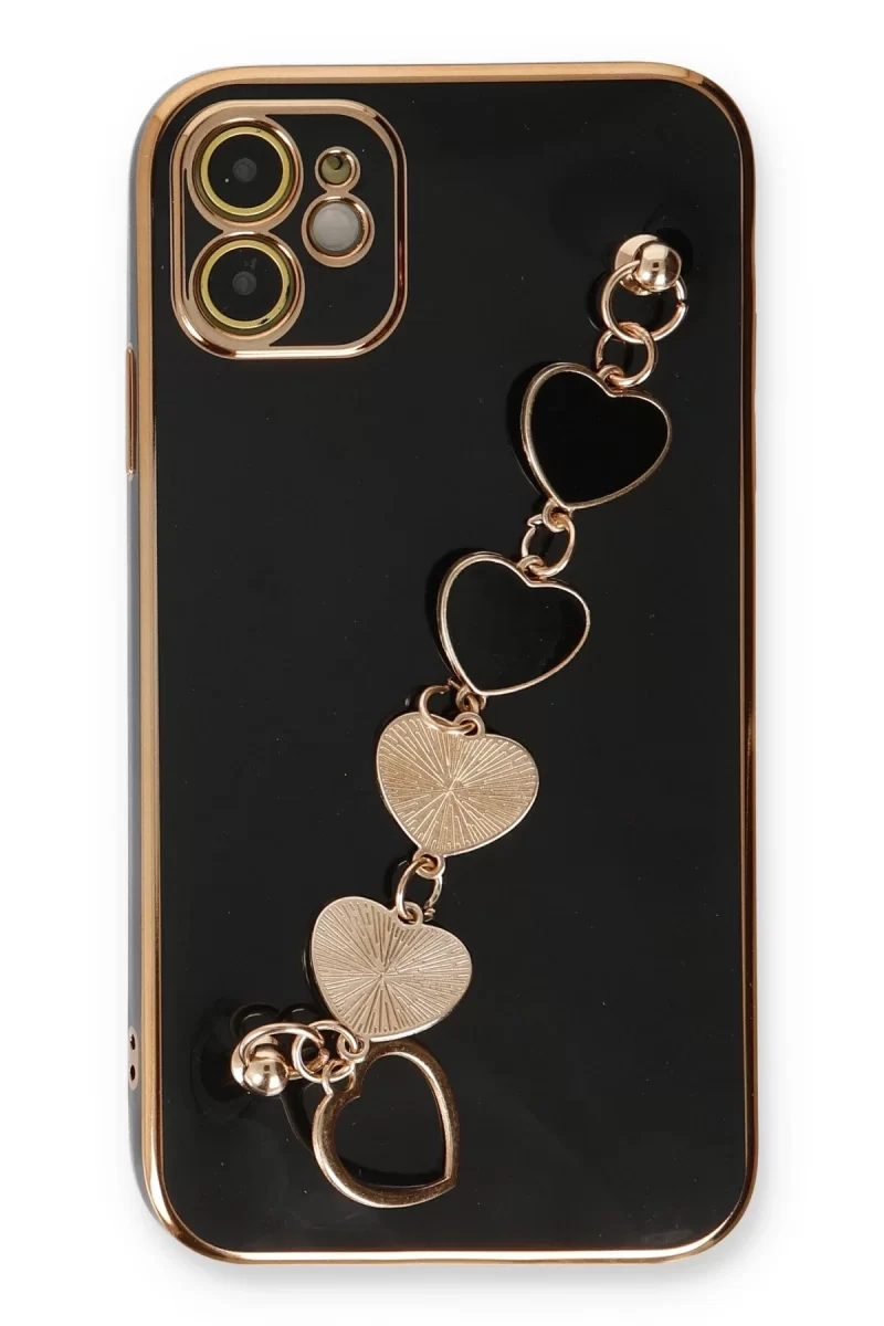 Newface Apple iPhone 12 Kılıf Esila Silikon - Siyah