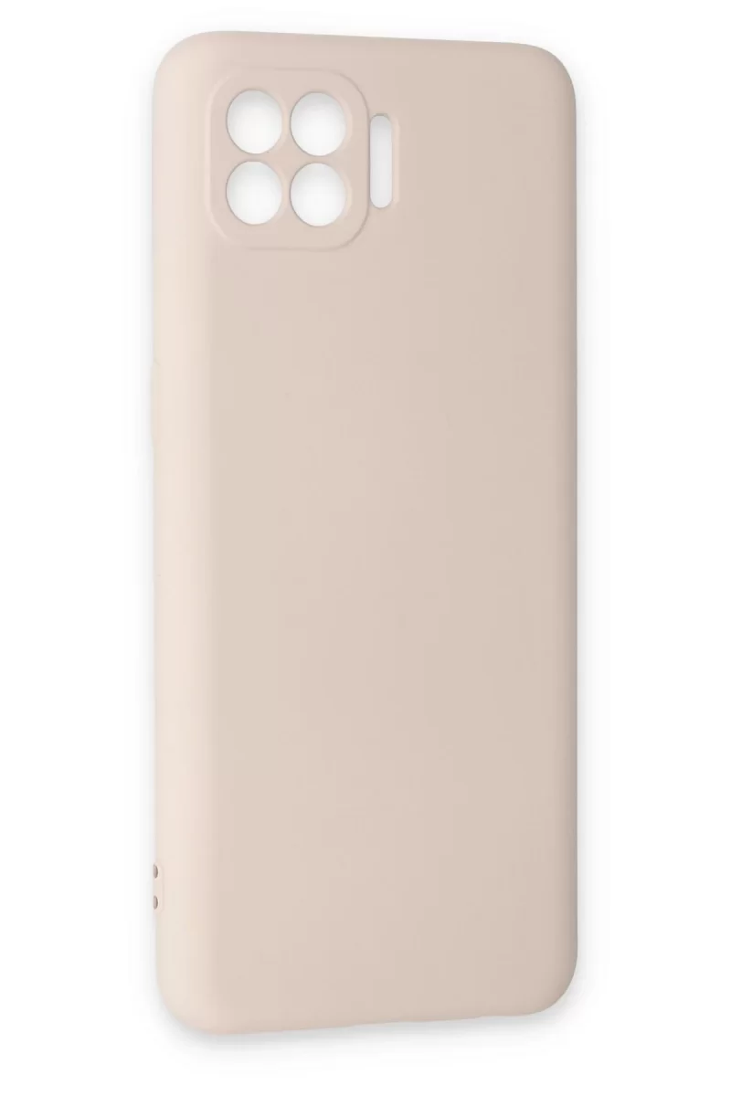 Newface Oppo Reno 4 Lite Kılıf Nano içi Kadife Silikon - Pudra