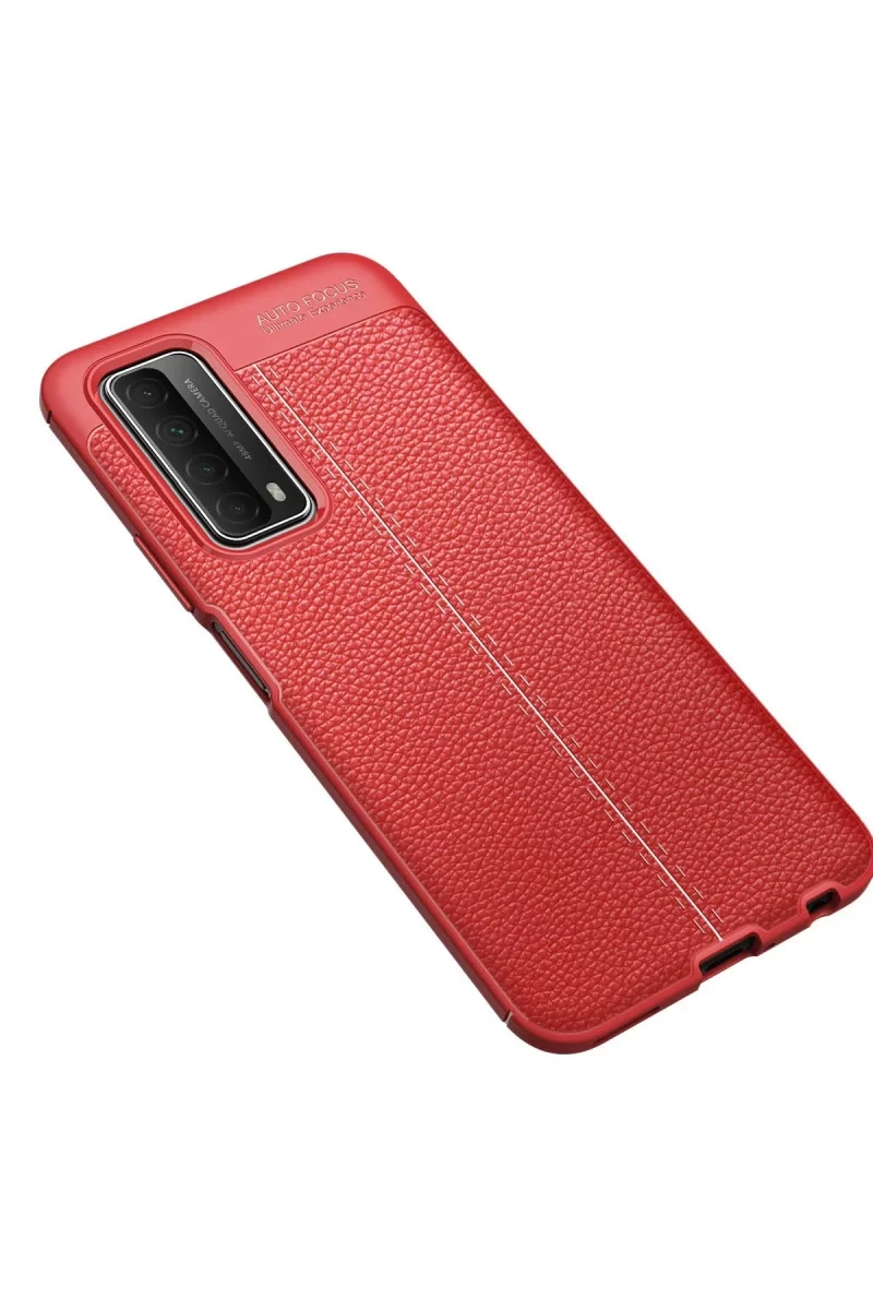 Newface Huawei P Smart 2021 Kılıf Auto Focus Kapak - Kırmızı