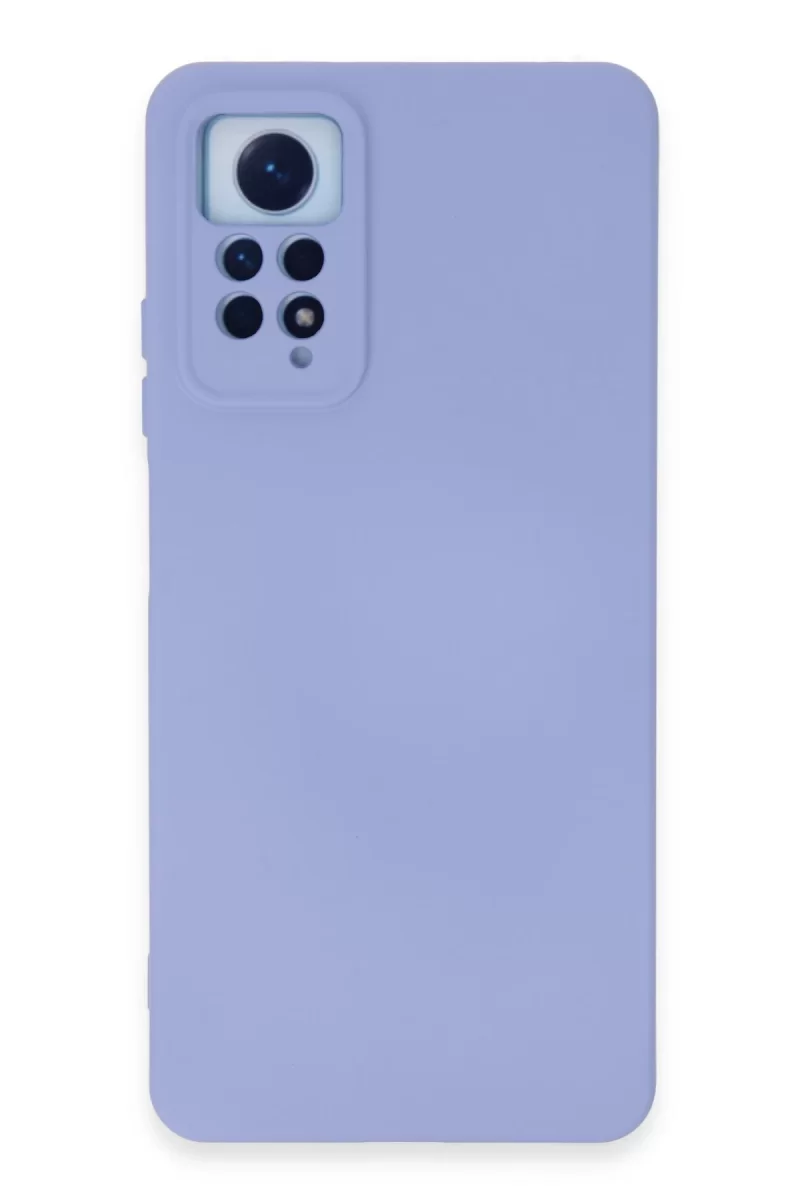 Newface Xiaomi Redmi Note 12 Pro 4G Kılıf Nano içi Kadife Silikon - Lila