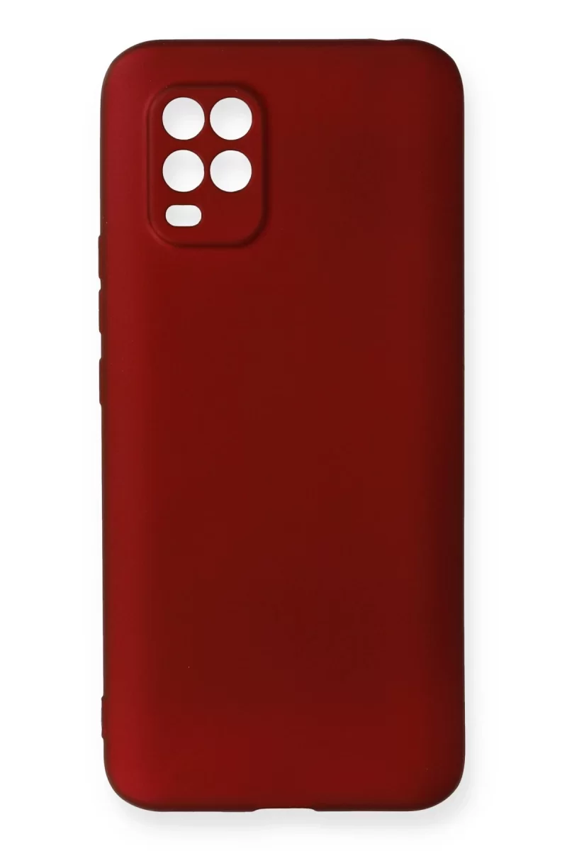 Newface Xiaomi Mi 10 Lite Kılıf First Silikon - Bordo