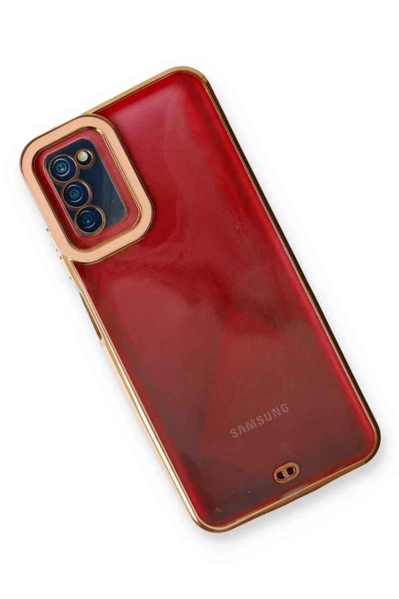 Newface Samsung Galaxy A03S Kılıf Liva Lens Silikon - Rose