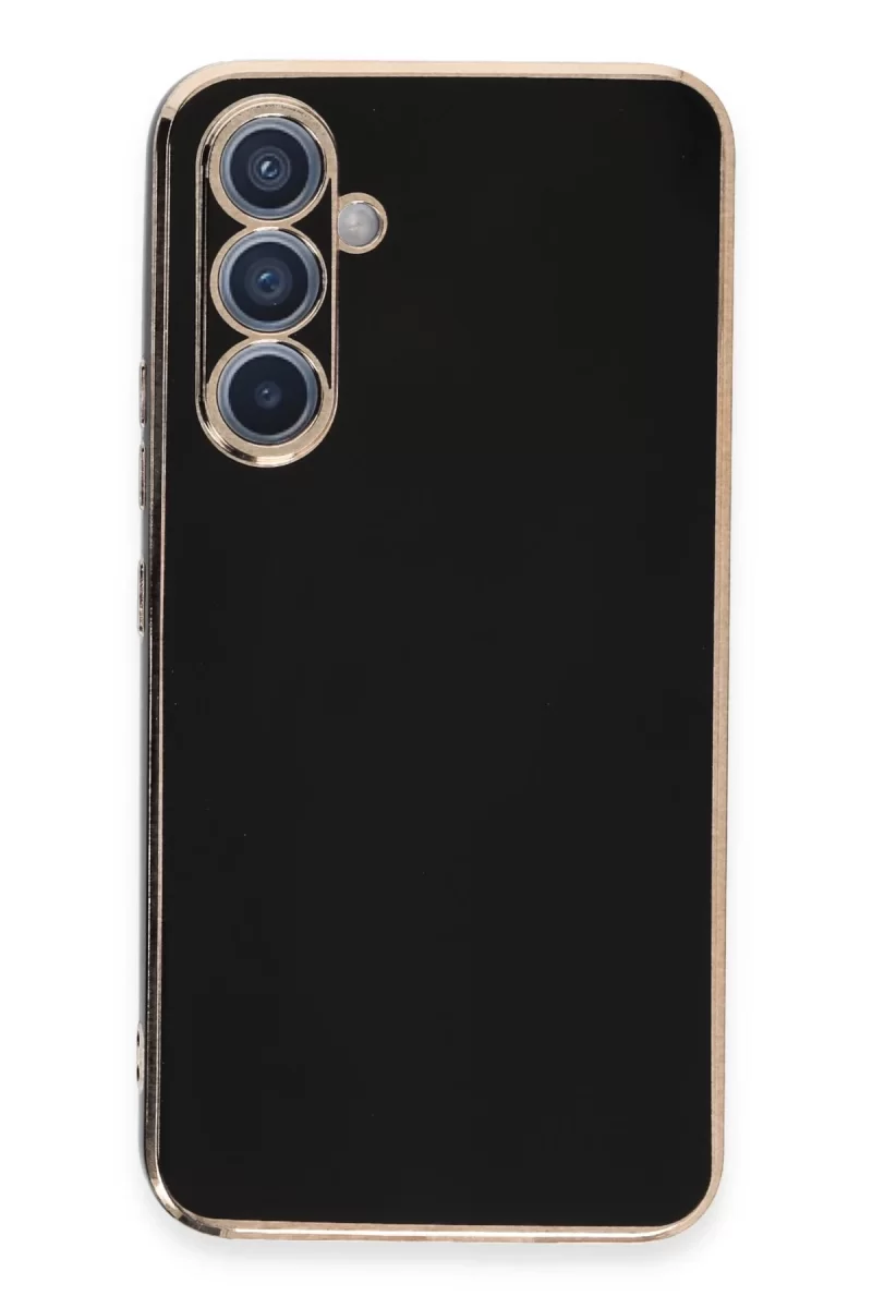 Newface Samsung Galaxy A54 5G Kılıf Volet Silikon - Siyah