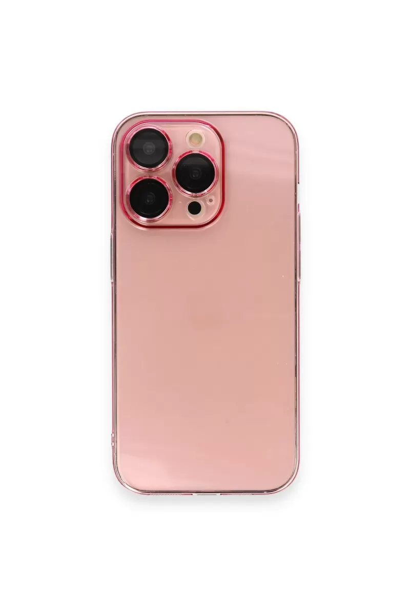 Newface Apple iPhone 13 Pro Max Kılıf Armada Lensli Kapak - Rose Gold