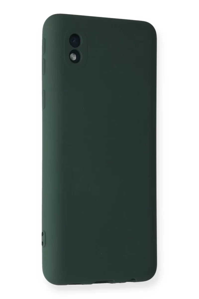 Newface Samsung Galaxy A01 Core Kılıf Nano içi Kadife Silikon - Koyu Yeşil