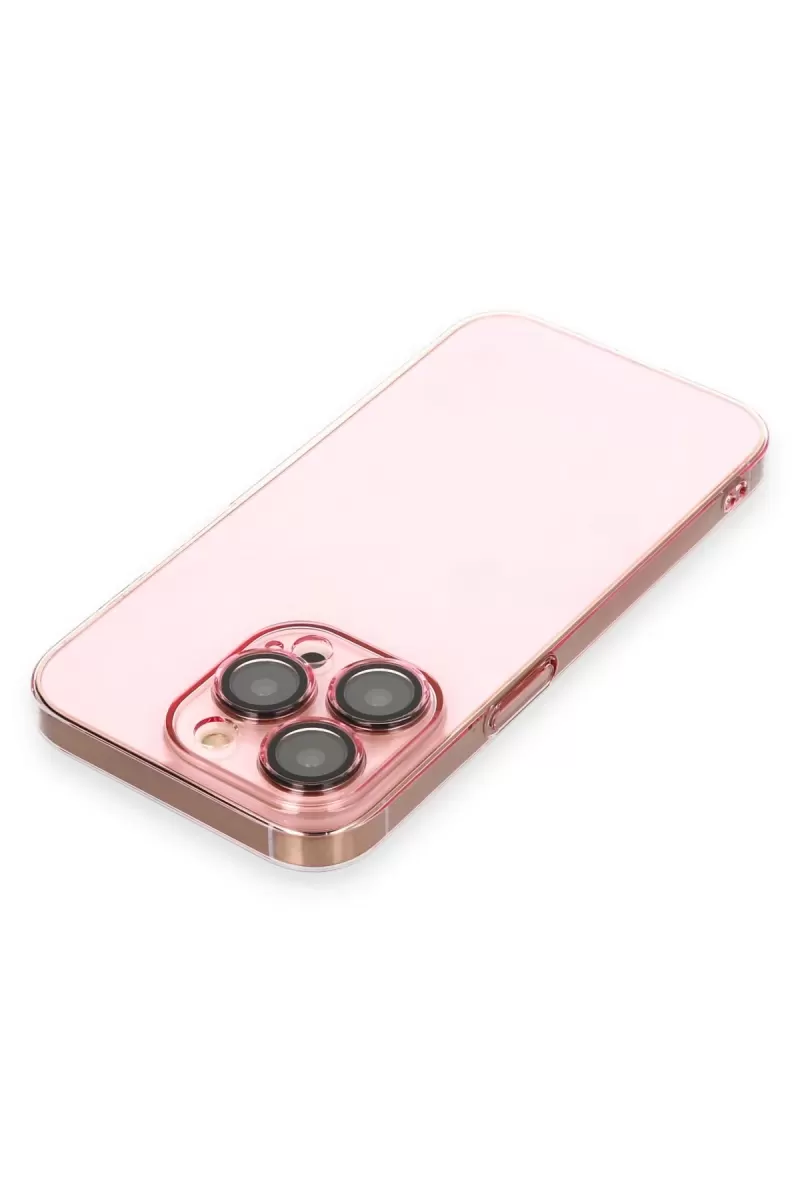 Newface Apple iPhone 13 Pro Kılıf Armada Lensli Kapak - Rose Gold