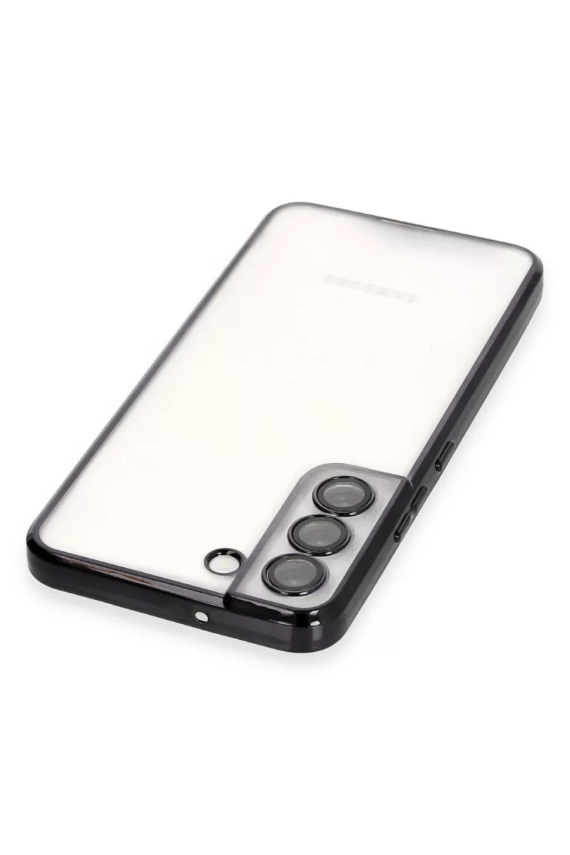 Newface Samsung Galaxy S22 Kılıf Razer Lensli Silikon - Siyah