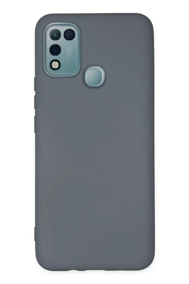 Newface İnfinix Hot 10 Play Kılıf Nano içi Kadife Silikon - Gri