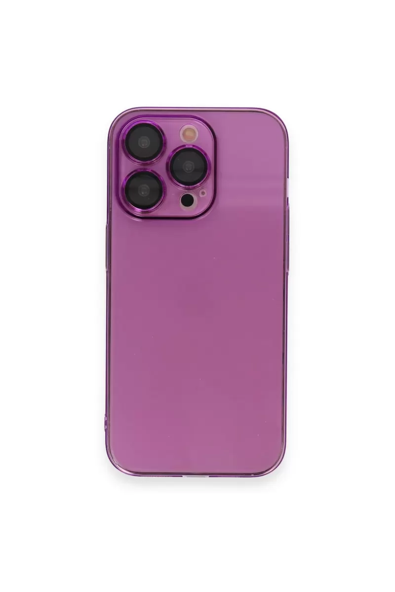 Newface Apple iPhone 14 Pro Max Kılıf Armada Lensli Kapak - Mor