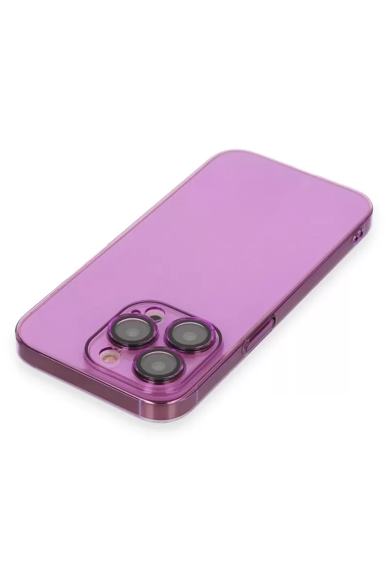 Newface Apple iPhone 14 Pro Max Kılıf Armada Lensli Kapak - Mor