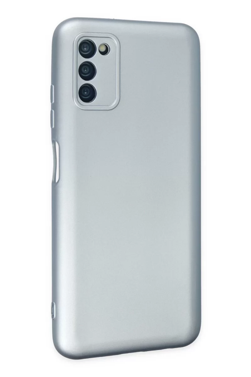 Newface Samsung Galaxy A03S Kılıf Nano içi Kadife Silikon - Sky Blue