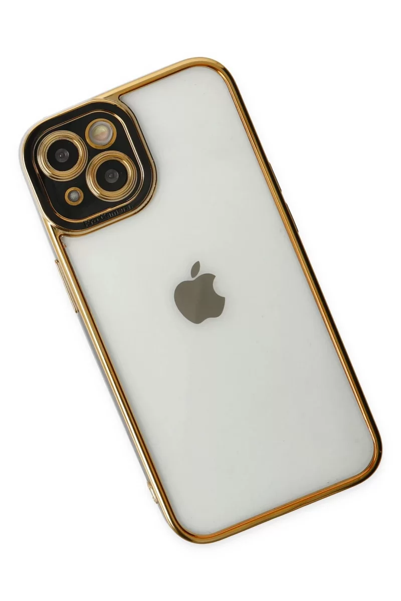 Newface Apple iPhone 14 Plus Kılıf Liva Lens Silikon - Siyah