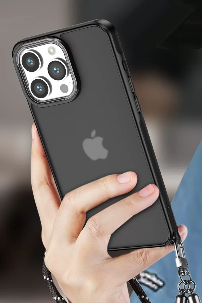 Newface Apple iPhone 14 Pro Kılıf Elegant Kapak - Pudra