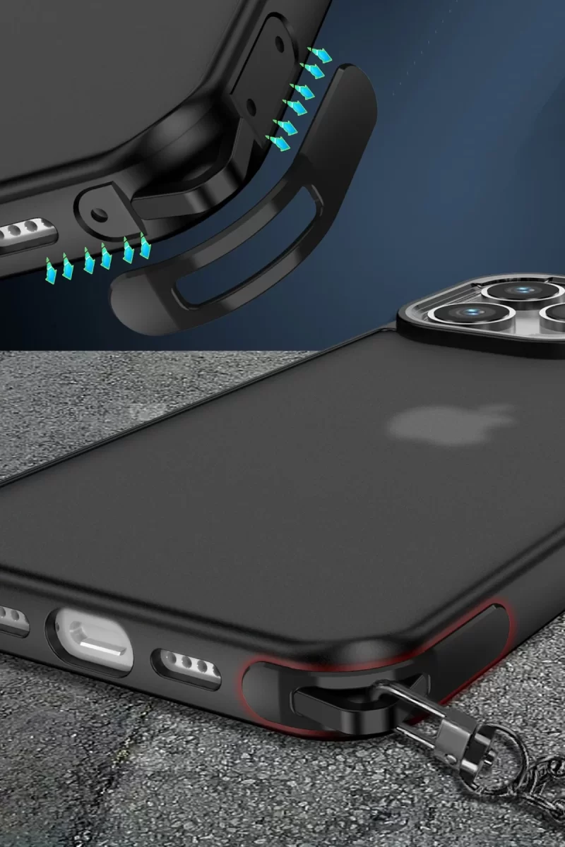 Newface Apple iPhone 14 Pro Kılıf Elegant Kapak - Titan Gri