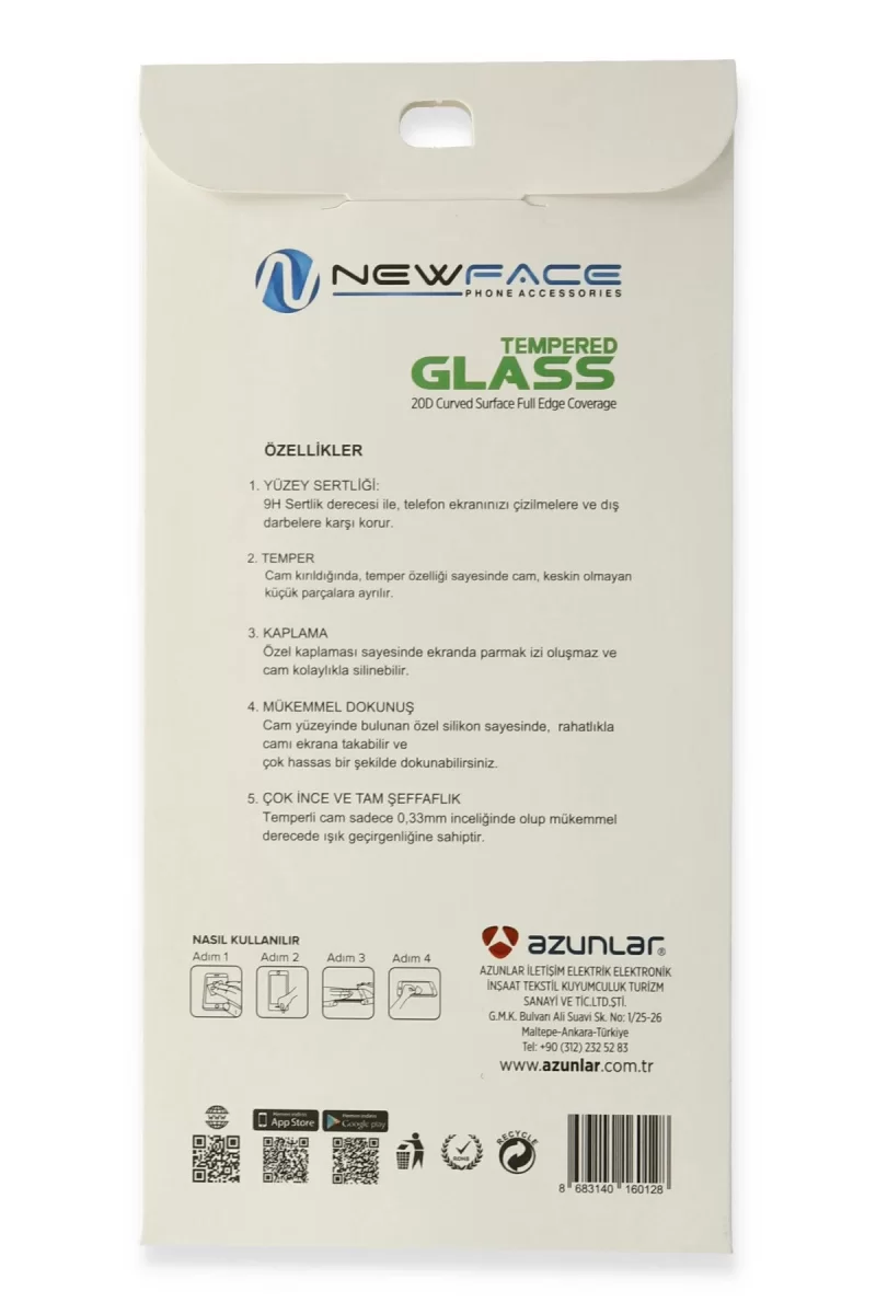 Newface Samsung Galaxy S23 Plus 20D Premium Cam Ekran Koruyucu