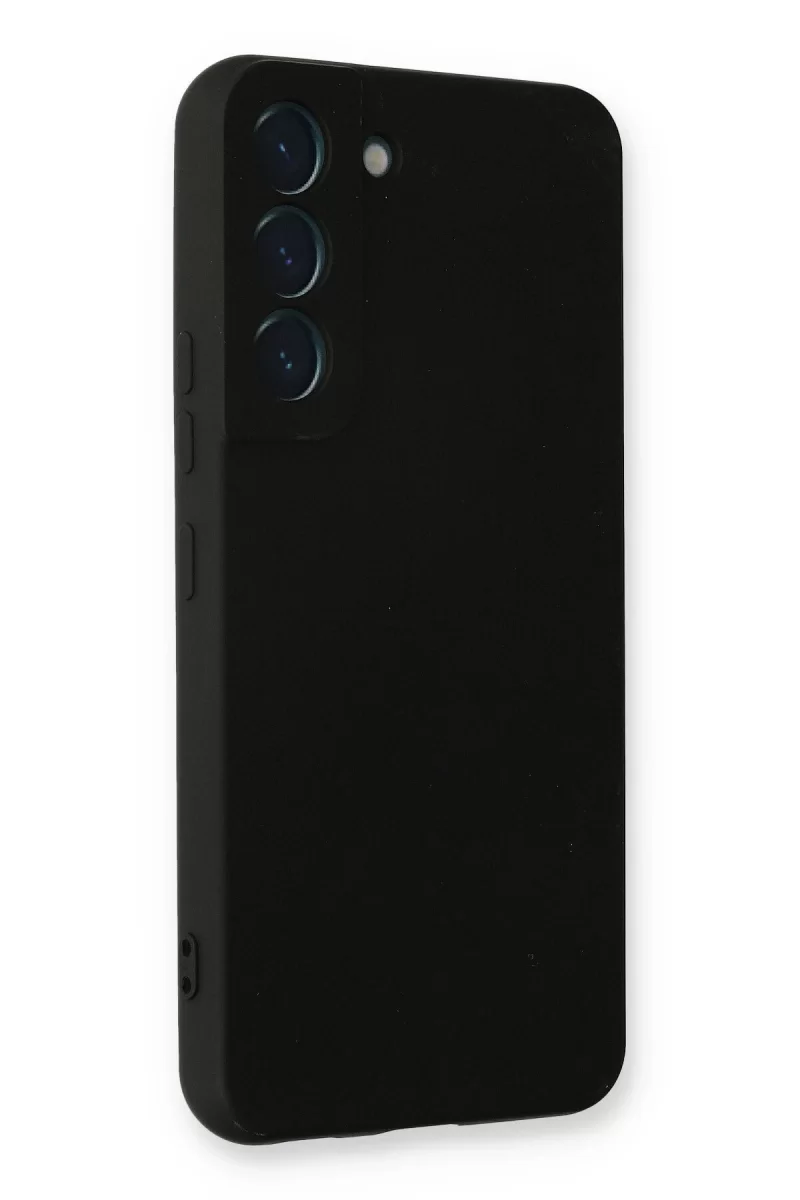 Newface Samsung Galaxy S22 Plus Kılıf Nano içi Kadife Silikon - Siyah