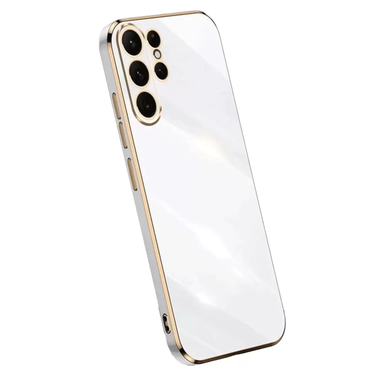 Newface Samsung Galaxy S24 Ultra Kılıf Volet Silikon - Beyaz