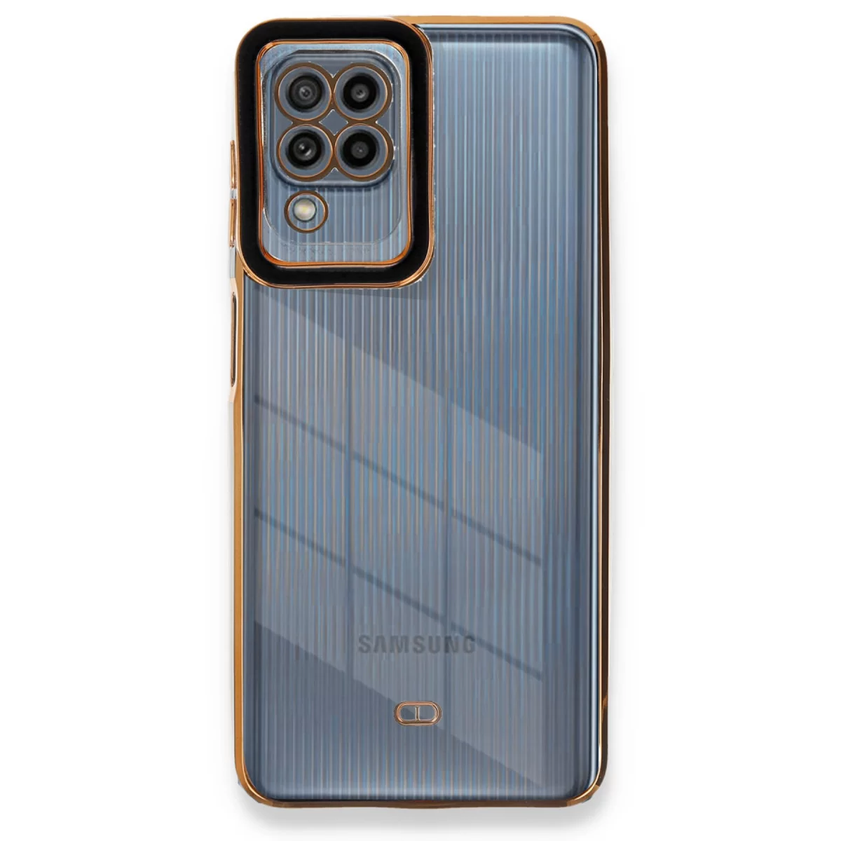 Newface Samsung Galaxy A22 Kılıf Liva Lens Silikon - Siyah