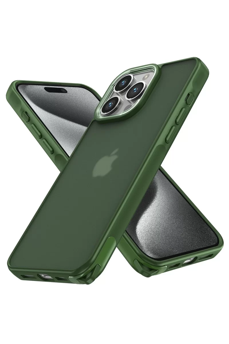 Newface Apple iPhone 14 Pro Max Kılıf Elegant Kapak - Yeşil
