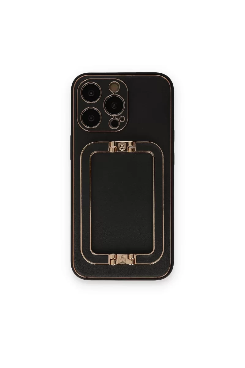 Newface Apple iPhone 14 Pro Kılıf Coco Elit Kapak - Siyah