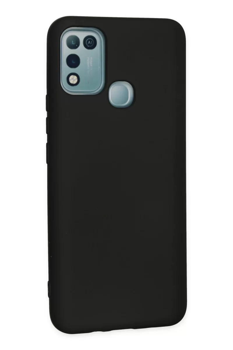 Newface İnfinix Hot 10 Play Kılıf Nano içi Kadife Silikon - Siyah