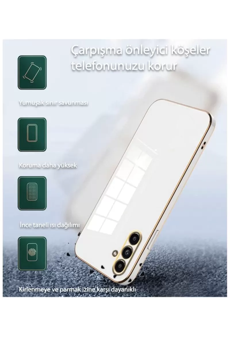 Newface Samsung Galaxy S24 Ultra Kılıf Volet Silikon - Kırmızı
