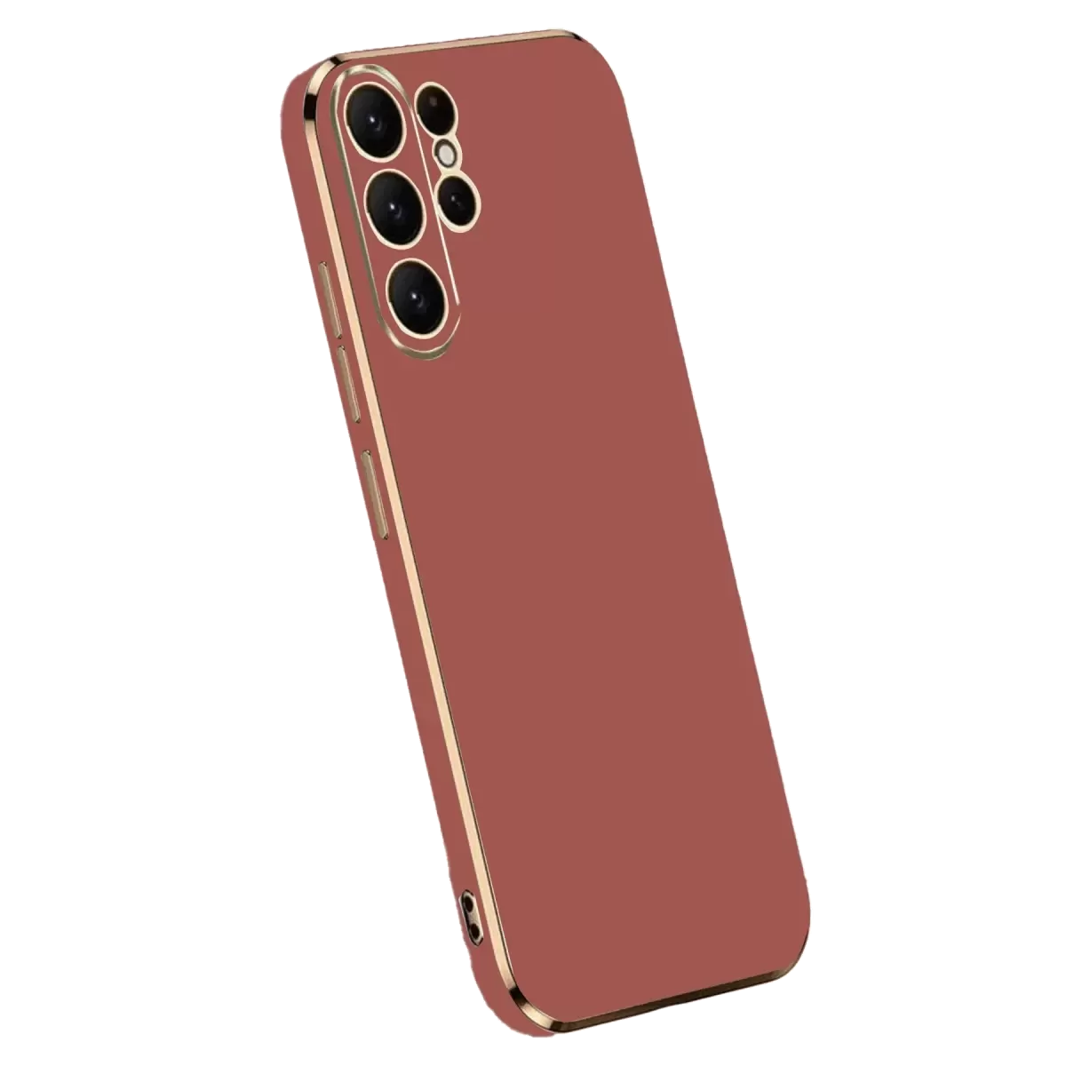 Newface Samsung Galaxy S24 Ultra Kılıf Volet Silikon - Kırmızı