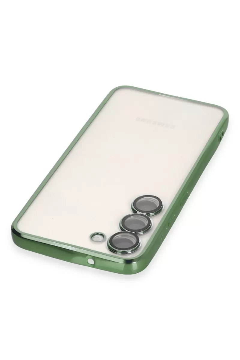 Newface Samsung Galaxy S23 Plus Kılıf Razer Lensli Silikon - Yeşil
