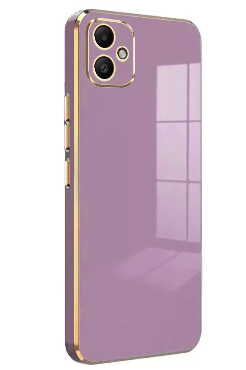 Newface Samsung Galaxy A05 Kılıf Volet Silikon - Mor